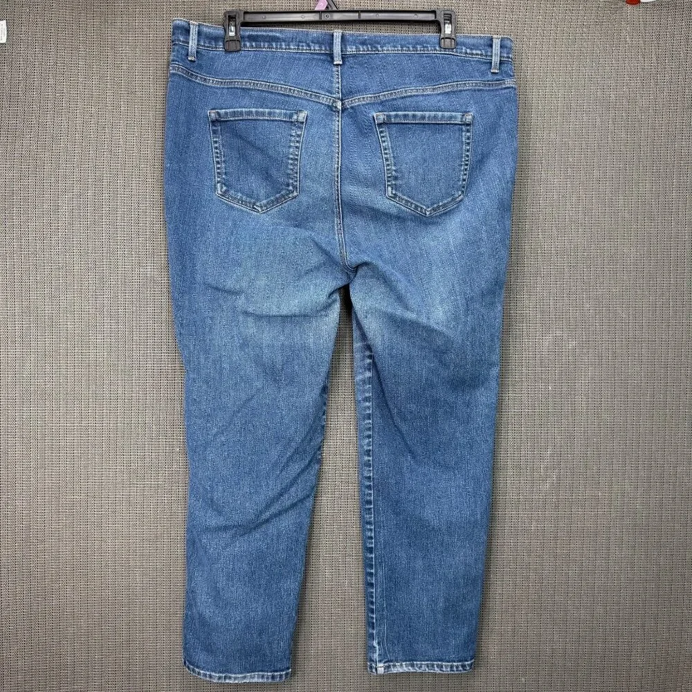 Gloria Vanderbilt 18W Amanda Classic Tapered Leg Jeans Stretch Denim Medium Wash - Picture 2 of 9